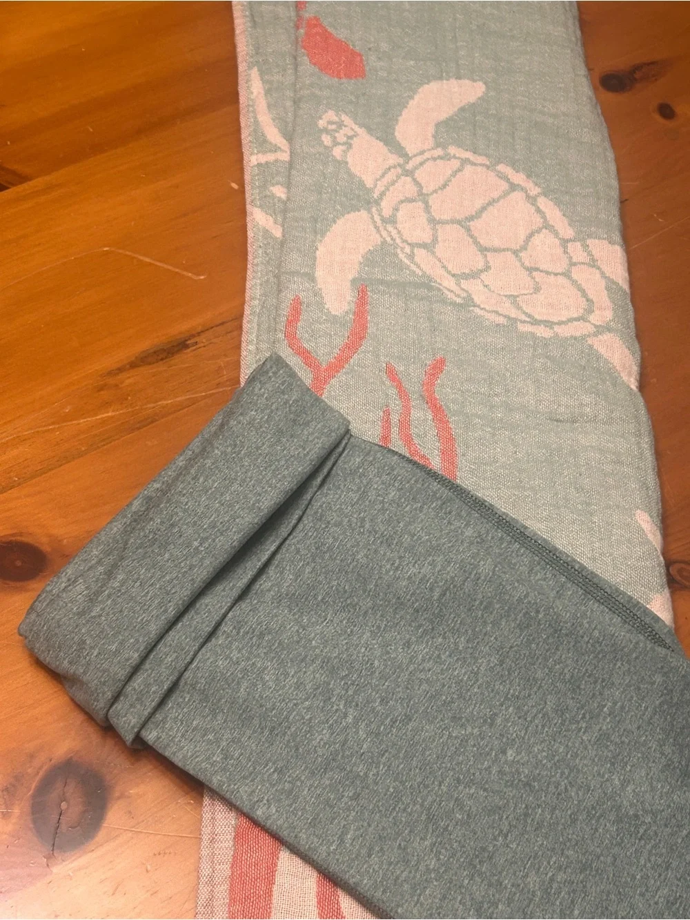 Coral Sea Turtle Beach Towel 2 Side FLiPSiDE Woven Luxury Cotton NEW